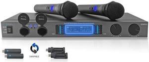 Technical Pro wmr52 Professional UHF Dual Rechargeable Wireless Microphone System