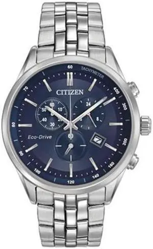 Citizen Men's Sapphire 42mm Steel Bracelet & Case Eco-Drive Watch AT2141-52L