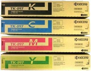 Cyan Toner Cartridge for Kyocera TK-897C FS-C8520MFP, FS-C8525MFP, TASKalfa 205c, TASKalfa 255c, Genuine Kyocera Brand