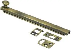 Deltana 6SBCS5 6 in. Heavy Duty Surface Bolt with Concealed Screw, Antique