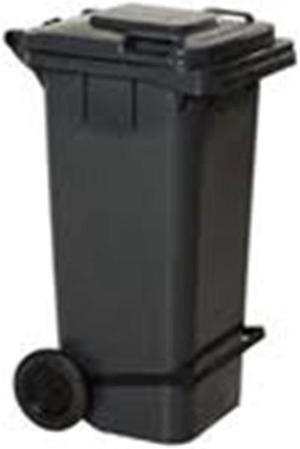 Vestil TH-32-GY Grey Poly Trash Can, 32 gal