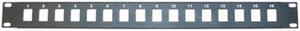 Cable Wholesale Rackmount 16 Port Blank Keystone Patch Panel, 1U