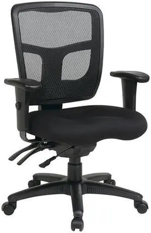 OFFICE STAR 92343-30 Desk Chair Fabric, Overall Height 39" Seat Width 20-1/4"