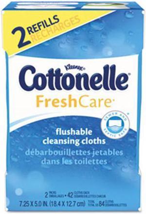 Kimberly Clark Consumer 35970 Fresh Care Flushable Cleansing Cloths - White