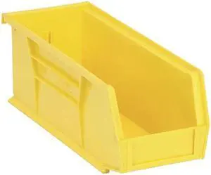 QUANTUM STORAGE SYSTEMS QUS224YL Hang & Stack Storage Bin, Polypropylene,