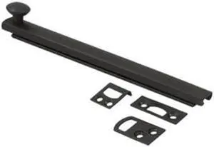 Deltana 6SBCS10B 6 in. Heavy Duty Surface Bolt with Concealed Screw, Oil Rubbed Bronze - Solid