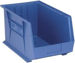 QUANTUM STORAGE SYSTEMS QUS260BL Blue Hang and Stack Bin, 18"L x 11"W x 10"H