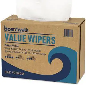 Boardwalk DRC Wipers White 12 x 13 1008/Carton V040QPW