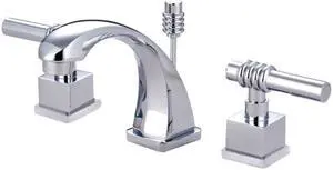 Kingston Brass KS4941QL 4 in. Decor Mini Widespread Faucet, Chrome