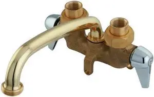 Kingston Brass KF471 Rough Laundry Faucet with Spout & Handle, Chrome