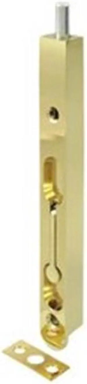 Deltana 7FBZ5 7 in. Flush Bolt Zinc, Antique Brass
