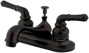 Kingston Brass KB605NML Restoration Lavatory Faucet with Retail Pop-Up, Oil Rubbed Bronze
