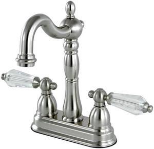 Kingston Brass KB1498WLL 4 in. Centerset Bar Faucet, Satin Nickel