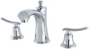 Kingston Brass KB7961JL Jamestown Widespread Lavatory Faucet, Polished Chrome