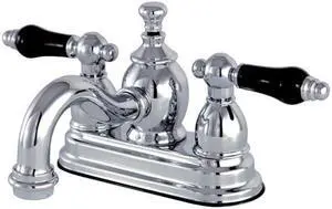 Kingston Brass KS7101PKL 4 in. Centerset Lavatory Faucet with Brass Pop-Up, Chrome