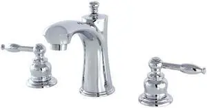 Kingston Brass KB7961KL Knight Widespread Lavatory Faucet, Polished Chrome