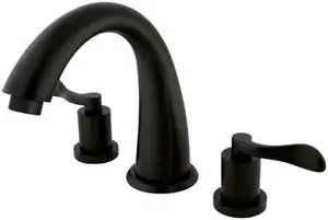 Kingston Brass KS2365DFL NuWave Roman Tub Filler with Lever Handle, Oil Rubbed Bronze