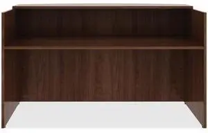 Lorell Reception Desk 297/20"x66"x29-1/2" Walnut 69998