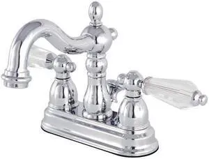 Kingston Brass KB1601WLL 4 in. Centerset Lavatory Faucet with Retail Pop-Up, Chrome