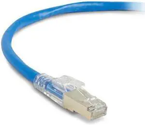 GigaTrue® 3 CAT6 250-MHz Lockable, Shielded, Stranded, Backbone PVC Cable (Sc/FTP), 10-ft. (3.0-m), Blue