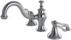 Kingston Brass KC7161WLL Widespread Lavatory Faucet with Brass Pop-Up, Chrome