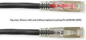 GigaTrue® 3 CAT6 250-MHz Lockable, Shielded, Stranded, Backbone PVC Cable (Sc/FTP), 20-ft. (6.0-m), Black