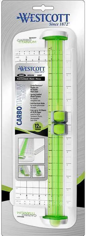 Acme 16682 Westcott Carbo Titanium Trimmer - Green