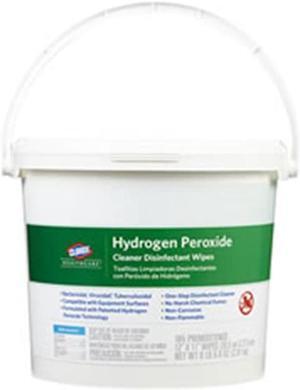 Clorox Healthcare CLO30826 Hydrogen Peroxide Cleaner Disinfectant Wipes - 185 Count