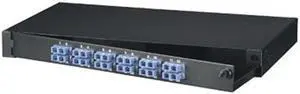 Black Box JPM375A-R2 Rackmount Preloaded Fiber Enclo Sure 1U (12) Duplex Sc Pair