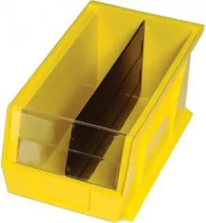 QUANTUM STORAGE SYSTEMS DUS230/235 Plastic Divider, Black, 10 in L, 4 1/4 in H,