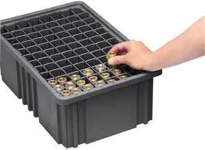 QUANTUM STORAGE SYSTEMS DS92060CO Plastic Divider, Black, 16 1/2 in L, 10 7/8