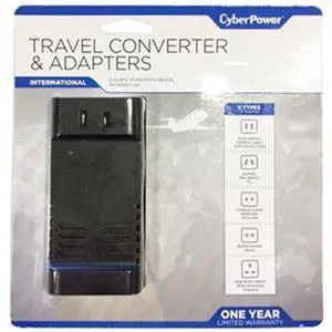CYBERPOWER SYSTEMS USA TRB1L1 TRAVEL ADAPTER 100-240V IN/OUT