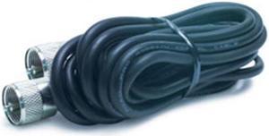 18' CB Antenna Coax Cable with PL-259 Connectors - Black