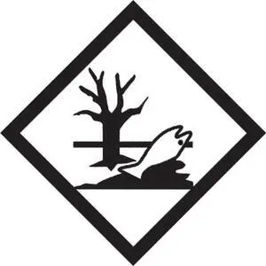 Tape Logic DL1294 10.75 x 10.75 in. - Marine Pollutant Vinyl Labels, Black & White - Case of 100