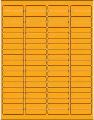Tape Logic LL171OR 1.94 x 0.5 in. Fluorescent Orange Rectangle Laser Labels - Pack of 8000