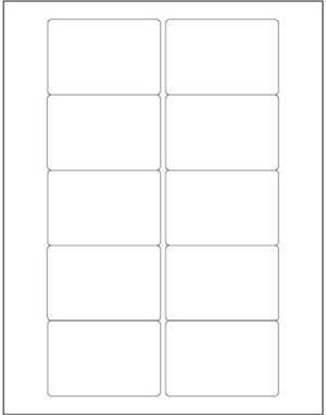 Tape Logic LL165 3 x 2 in. White Rectangle Laser Labels - Pack of 1000