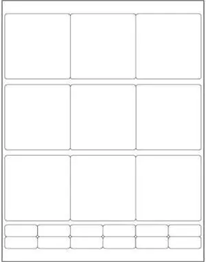 Tape Logic LL201 2.75 x 2.75 in. Glossy White Rectangle Laser Labels - Pack of 900