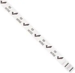 Tyvek WR102WH 0.75 x 10 in. White Age Verified Wristbands - Case of 500
