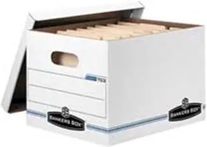 Fellowes Mfg. Co. FEL00703 Stor-File Boxes- W-Lid- Ltr-Lgl- 12in.x15in.x10in.- 12-CT- White Fellowes Mfg. Co. FEL00703 Stor-File Boxes- W-Lid- Ltr-Lgl- 12in.x15in.x10in.- 12-CT- White