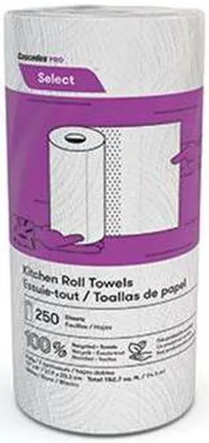 Cascades Tissue Group K250 8 x 11 in. Pro Select Kitchen Roll Towels - 2-Ply, 250 per Roll & 12 per Case