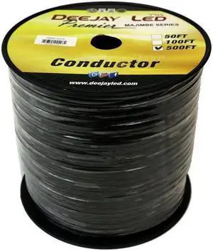Deejay LED TBHRCA500 500 ft. of Raw Twisted Pair RCA Signal Cable