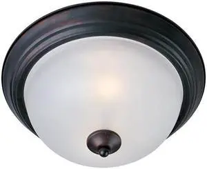 Maxim 5849FTOI Essentials 2-Light Flush Mount, Oil Rubbed Bronze