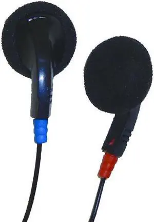 AVID PRODUCTS JS-75 3.5MM 5 FT EAR BUDS. EAR BUDS CONNECTED TO 5 FT CORD, 3.5MM