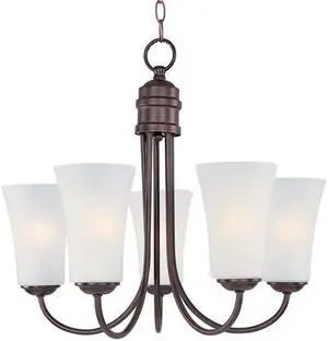 Maxim 10045FTOI Logan 5-Light Chandelier, Oil Rubbed Bronze
