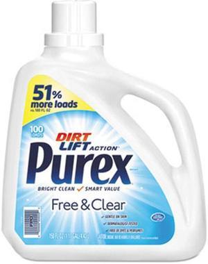 Dial Professional 05020EA 150 oz Free & Clear Liquid Laundry Detergent, Unscented, Bottle