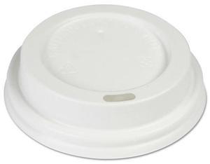 Boardwalk HOTWH8 Hot Cup Dome Lids, Fits 8 oz Hot Cups, White, 1000 / Carton