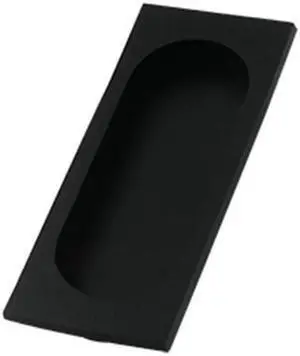 Deltana FP4134U19 4 x 1.62 x 0.37 in. Large Flush Pull, Black - Solid