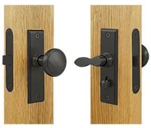 Deltana SDML334U10B Square Storm Door Latch with Mortise Lock, Oil Rubbed Bronze - Solid