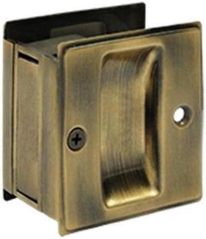 Deltana SDP25U5 2.5 x 2.75 in. Passage Pocket Lock, Antique