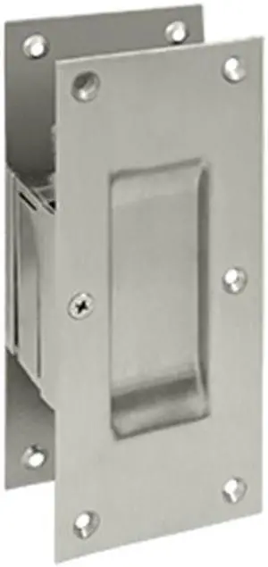 Deltana SDP60U15 6 in. Passage Decorative Pocket Lock, Satin Nickel - Solid